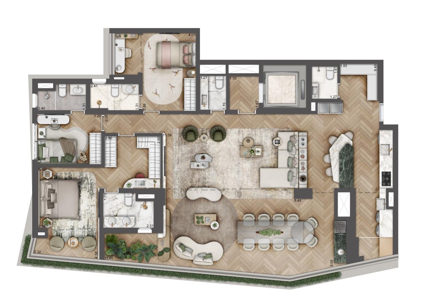 Apartamento, 4 quartos, 187512 m² - Foto 23