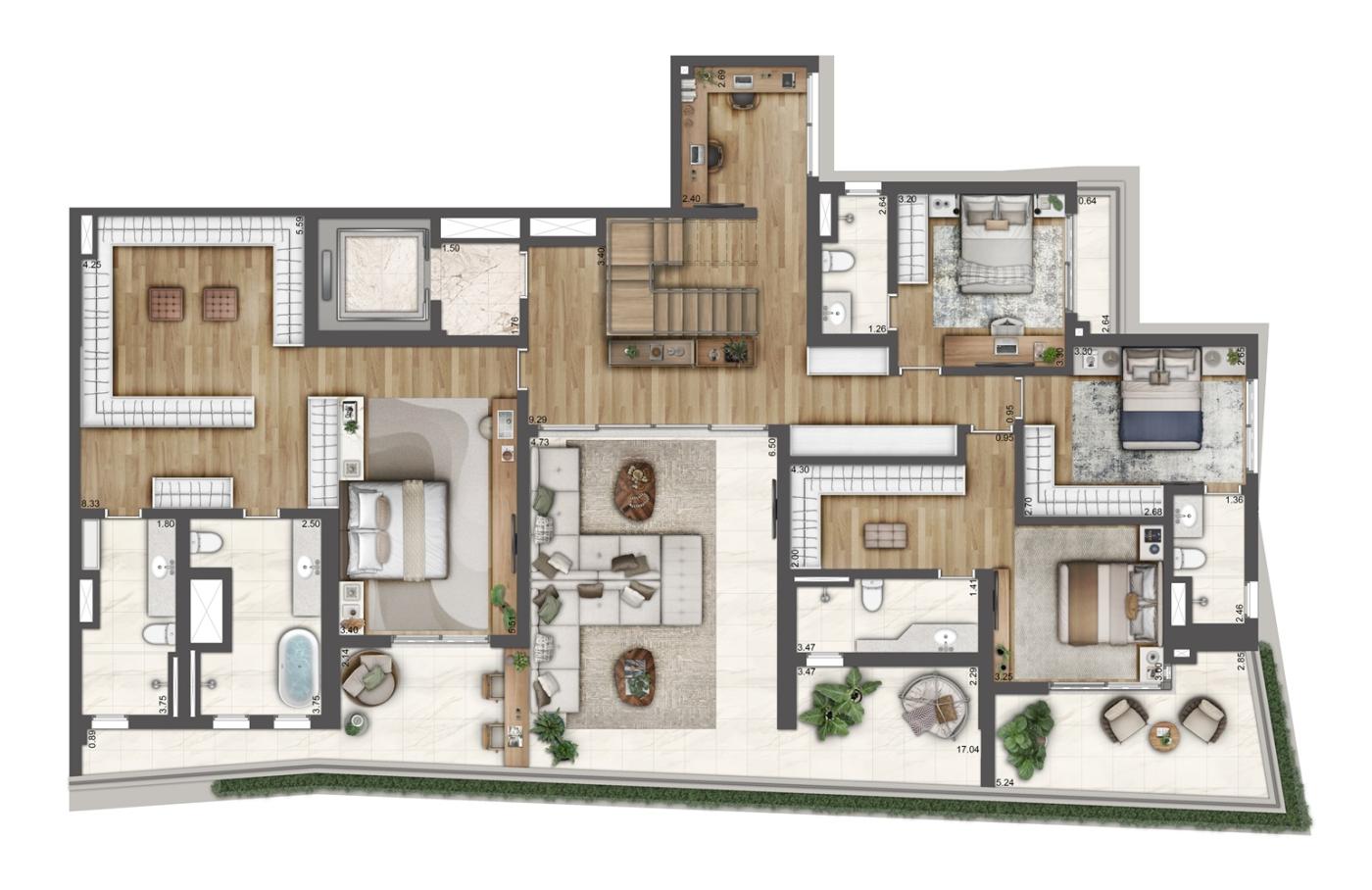 Apartamento, 4 quartos, 187512 m² - Foto 30