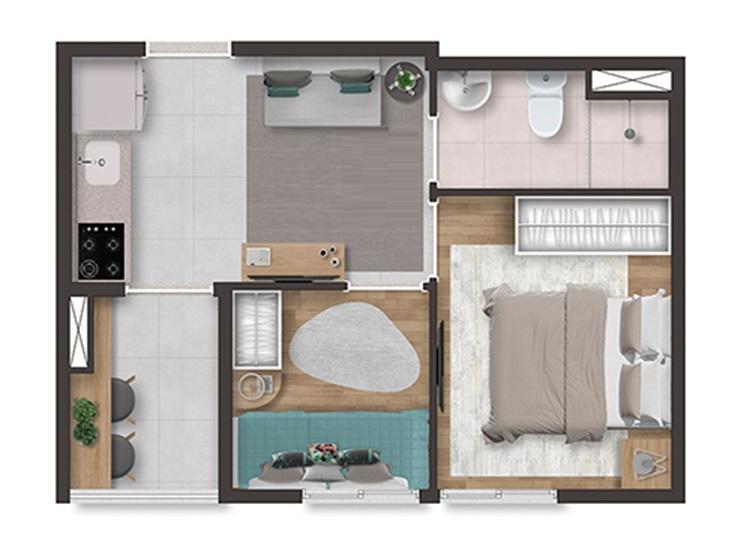 Casa, 2 quartos, 2431 m² - Foto 13