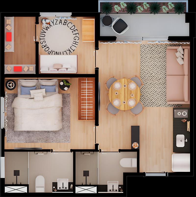 Apartamento, 2 quartos, 2348 m² - Foto 16
