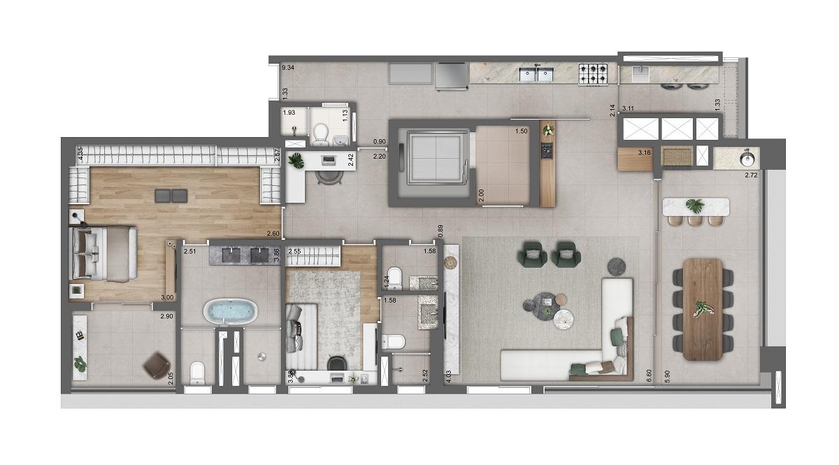 Apartamento, 3 quartos, 170346 m² - Foto 22