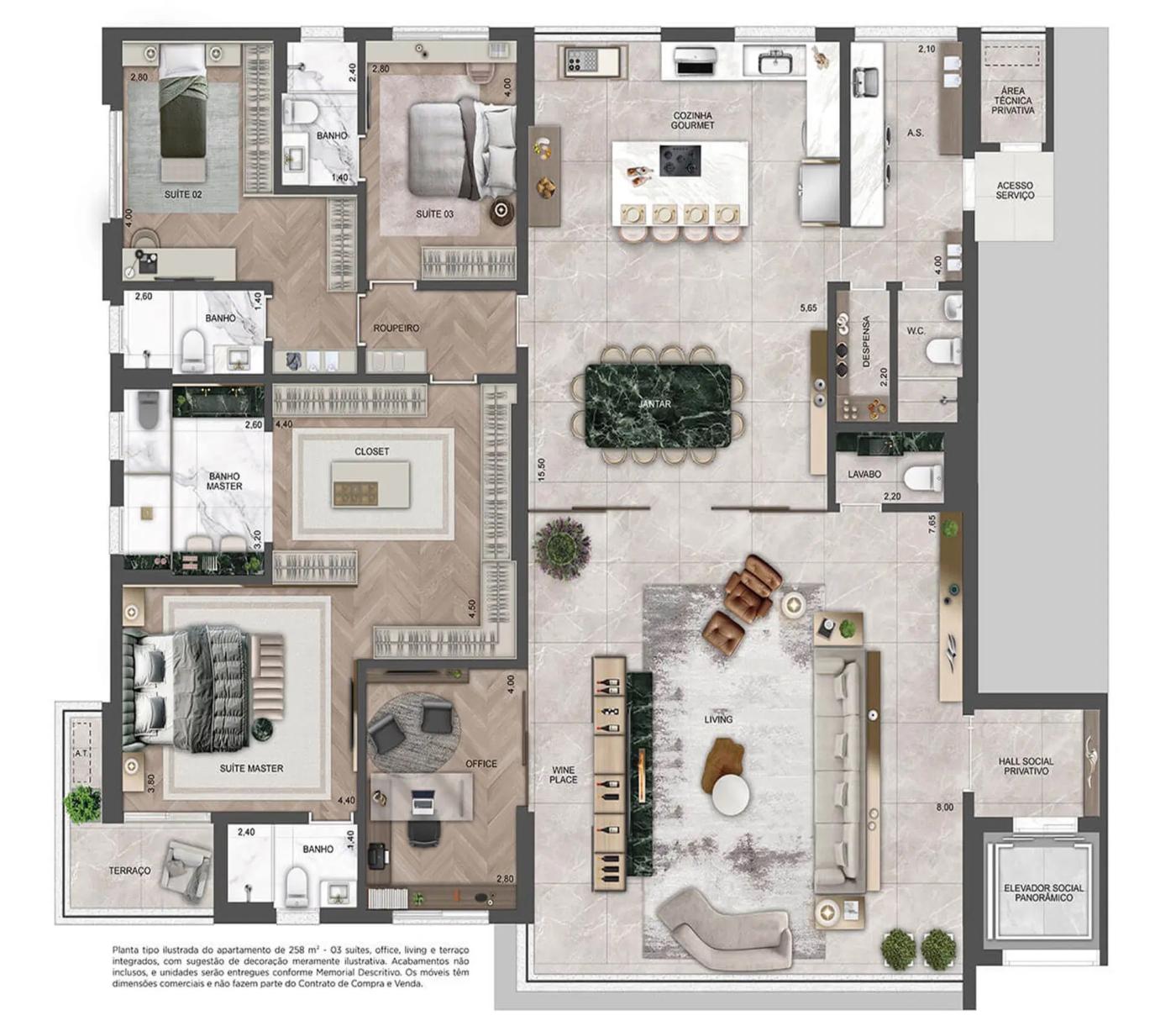 Apartamento, 4 quartos, 258 m² - Foto 26