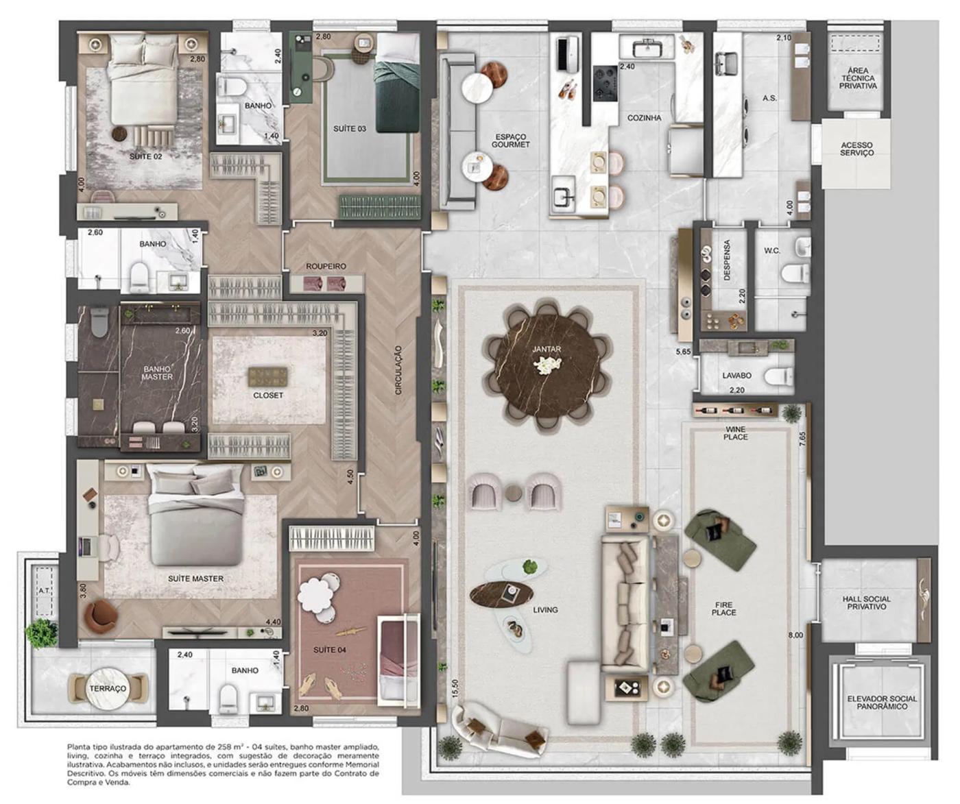 Apartamento, 4 quartos, 258 m² - Foto 27