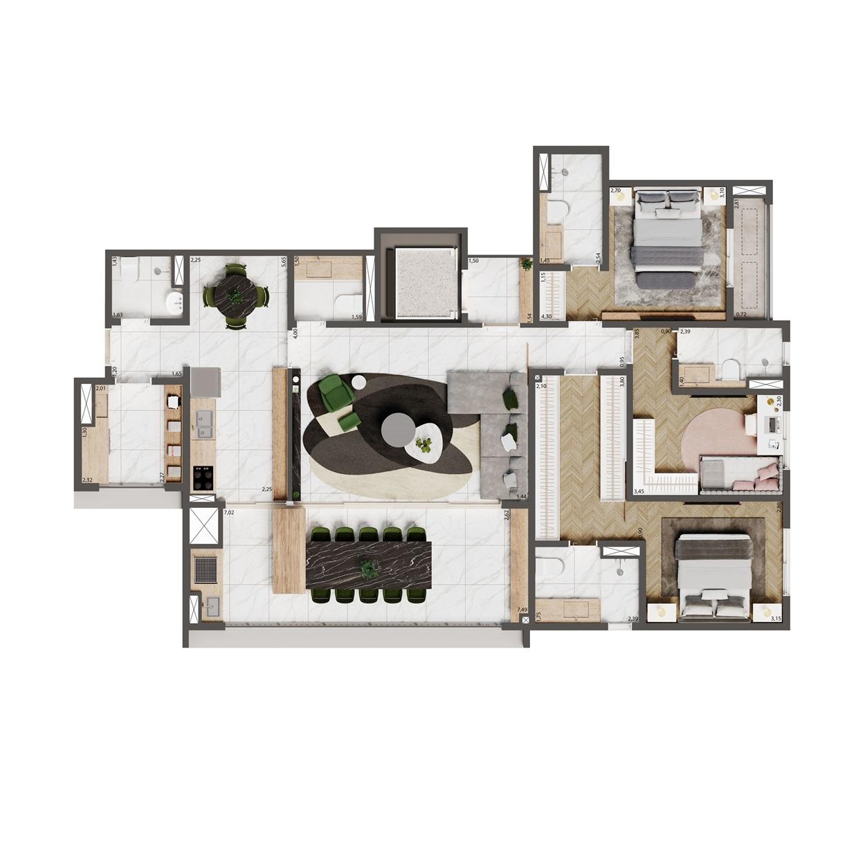 Apartamento, 4 quartos, 25156 m² - Foto 14