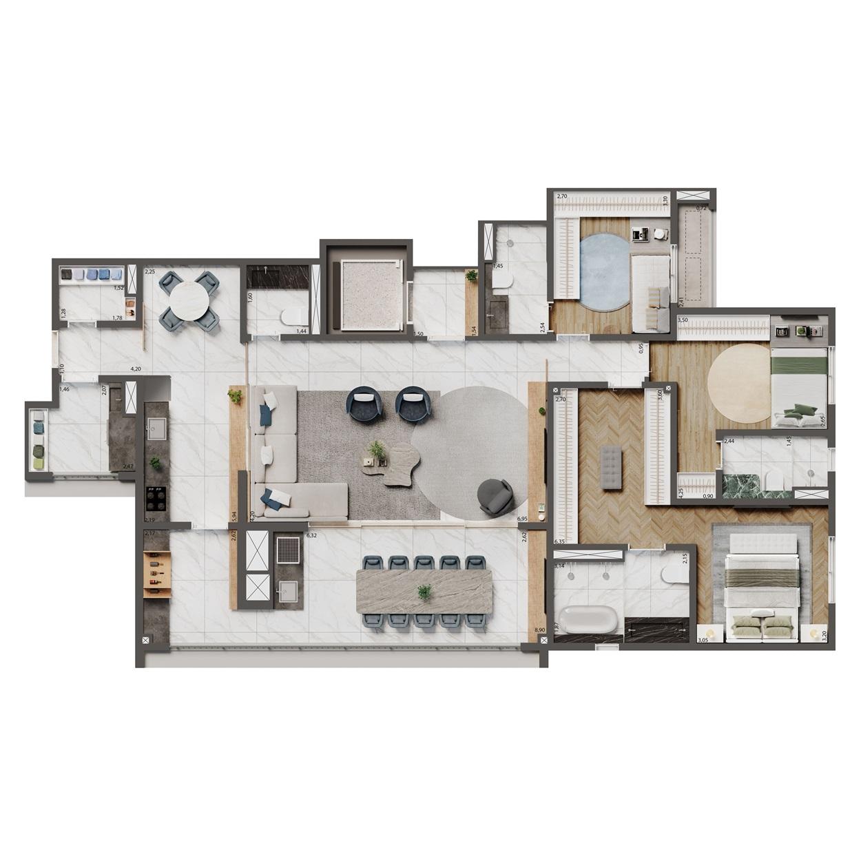 Apartamento, 4 quartos, 25156 m² - Foto 15