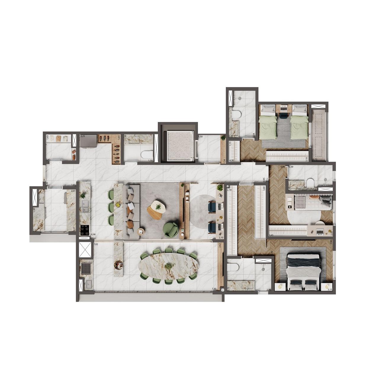 Apartamento, 4 quartos, 25156 m² - Foto 16