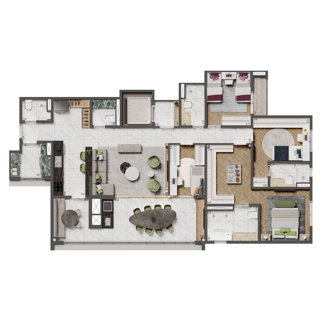 Apartamento, 4 quartos, 25156 m² - Foto 17