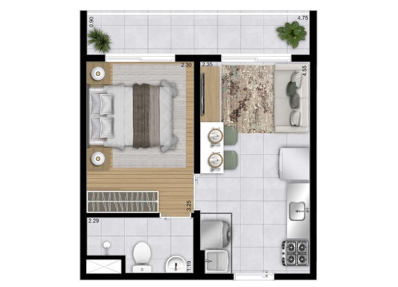 Casa, 1 quarto, 2938 m² - Foto 13