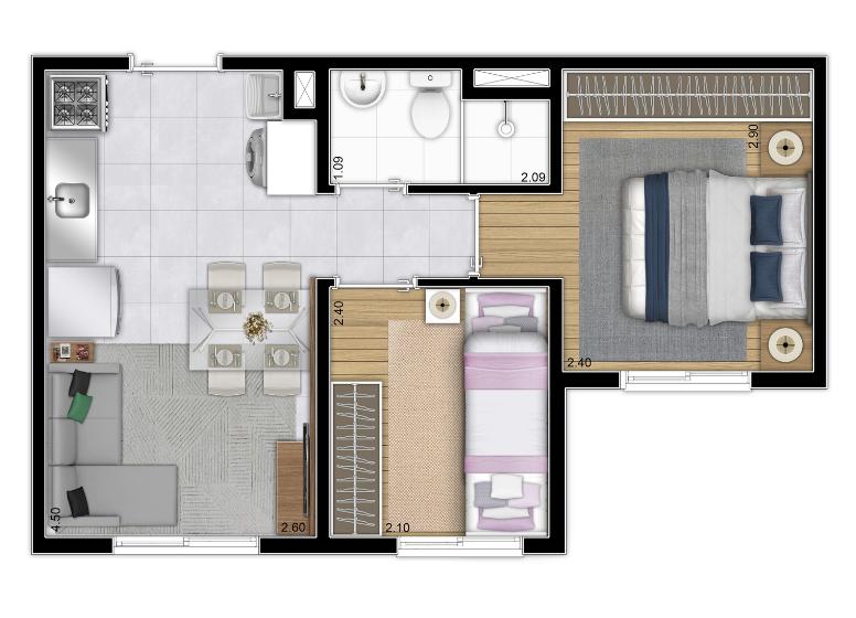 Casa, 2 quartos, 3443 m² - Foto 13
