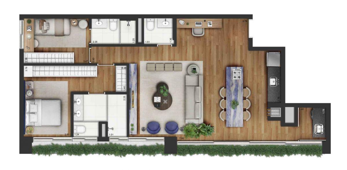 Apartamento, 3 quartos, 23217 m² - Foto 58