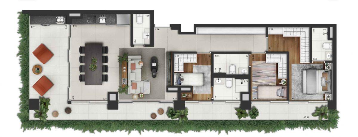 Apartamento, 3 quartos, 23217 m² - Foto 59