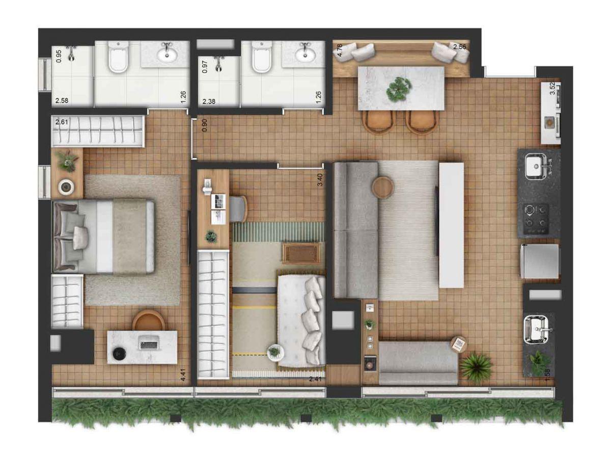 Apartamento, 3 quartos, 23217 m² - Foto 56