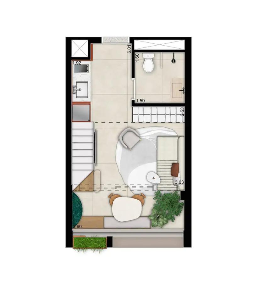 Apartamento, 1 quarto, 2330 m² - Foto 31