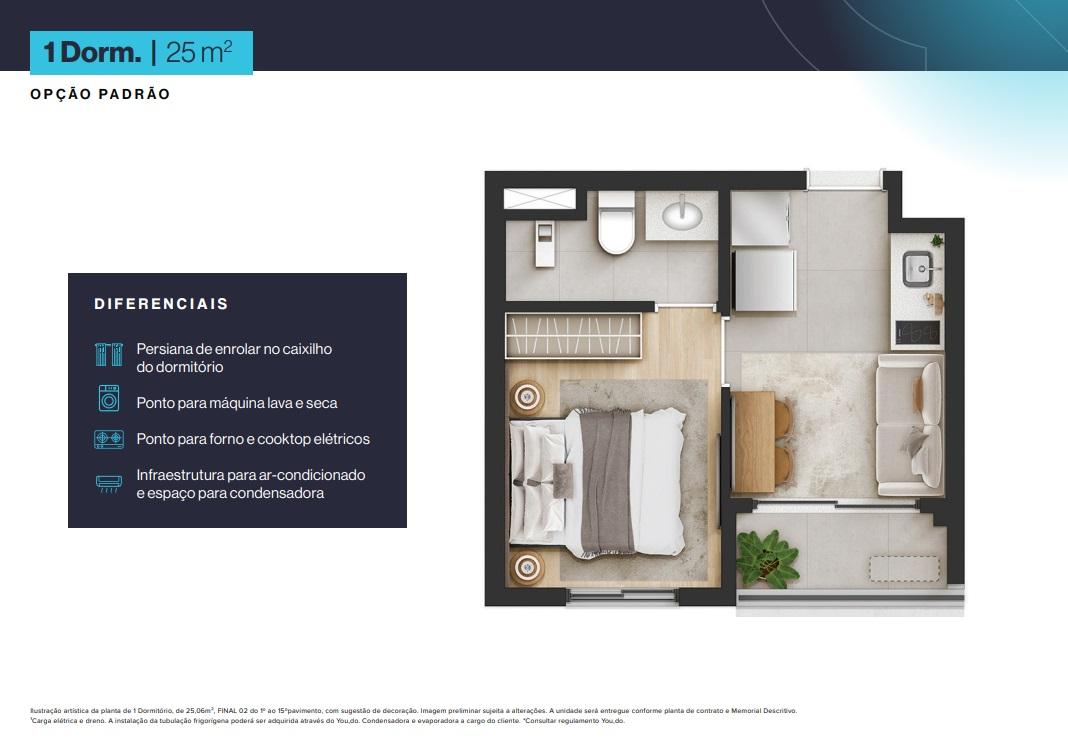 Apartamento, 1 quarto, 2425 m² - Foto 19