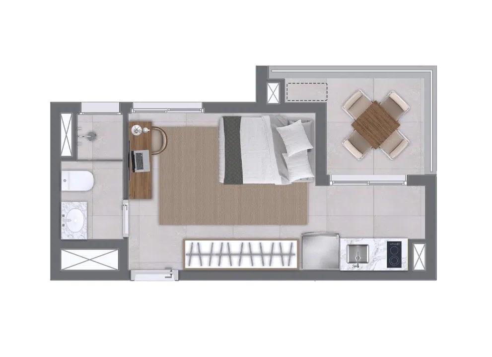 Apartamento, 1 quarto, 2336 m² - Foto 29