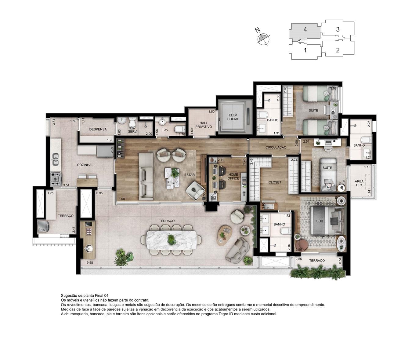 Apartamento, 4 quartos, 157 m² - Foto 21