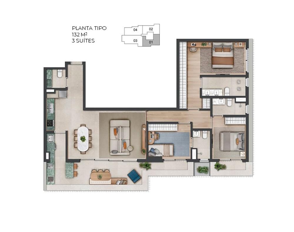 Apartamento, 3 quartos, 31237 m² - Foto 51