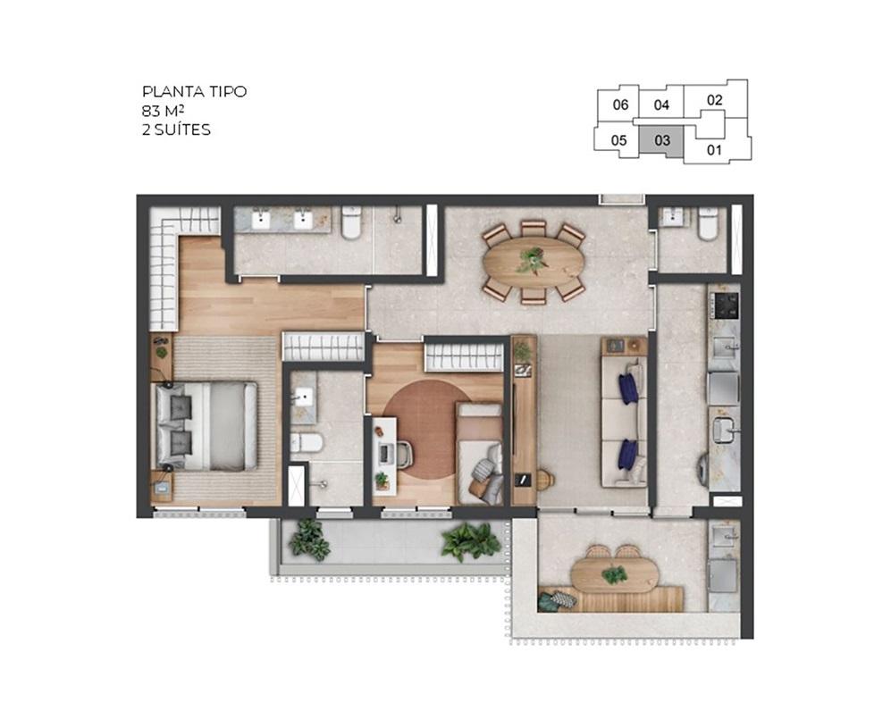 Apartamento, 3 quartos, 31237 m² - Foto 47