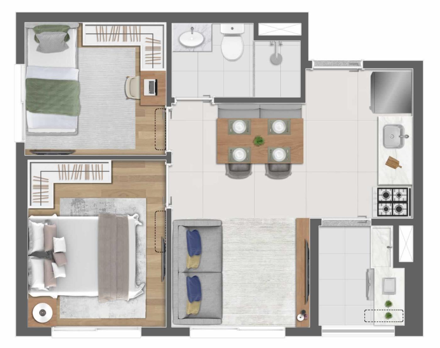 Apartamento, 2 quartos, 3448 m² - Foto 18