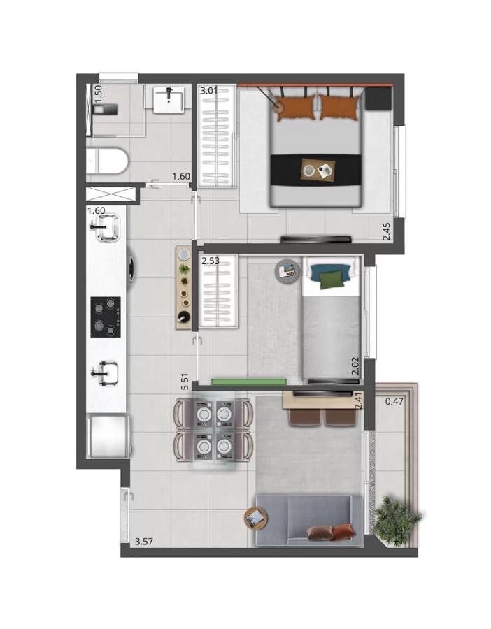 Casa, 2 quartos, 3642 m² - Foto 41