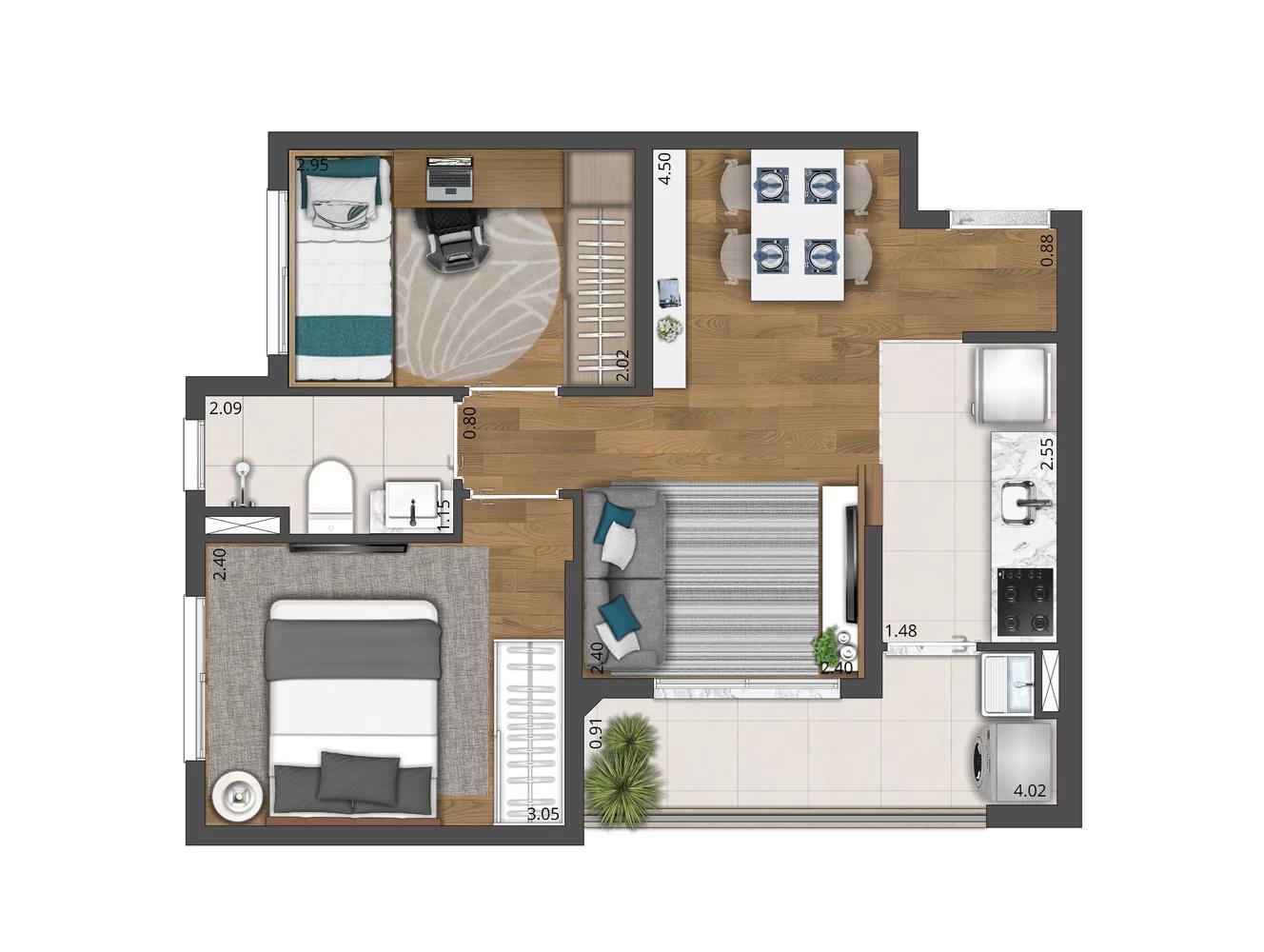 Casa, 2 quartos, 3642 m² - Foto 43