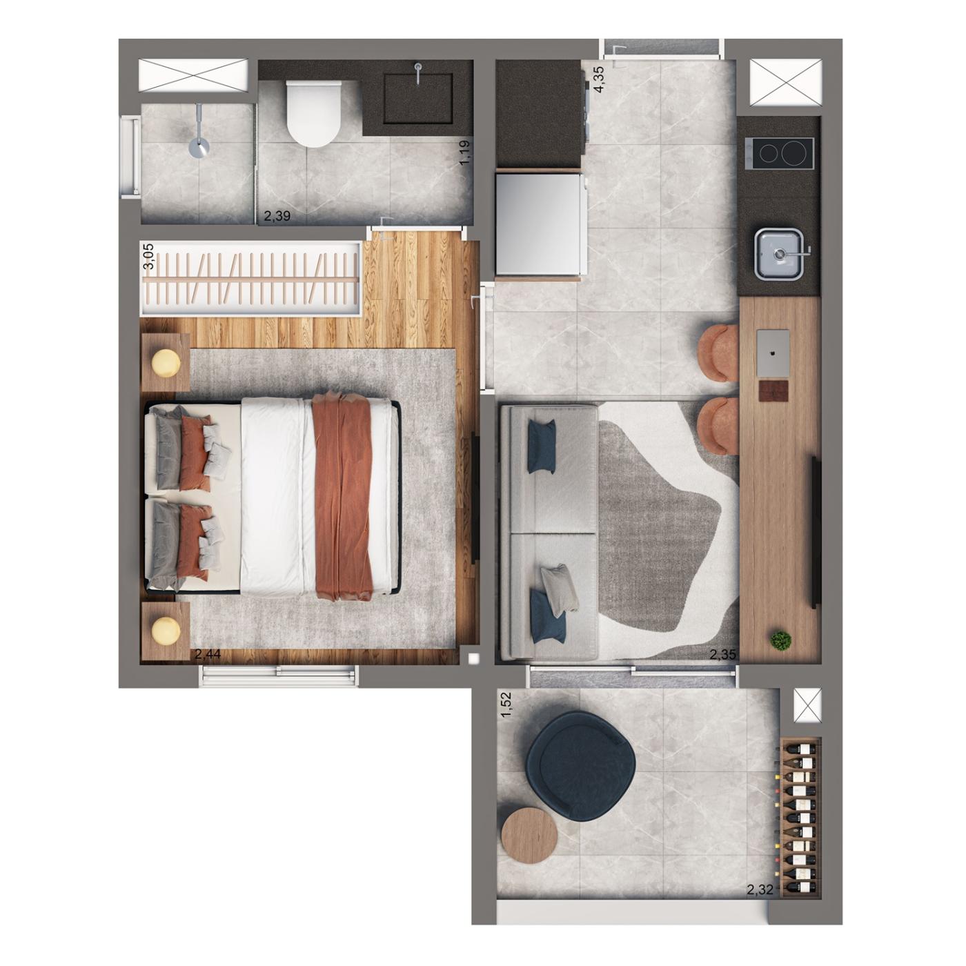 Apartamento, 2 quartos, 1937 m² - Foto 19