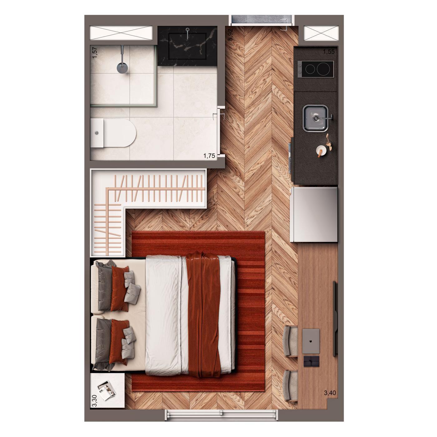 Apartamento, 2 quartos, 1937 m² - Foto 14