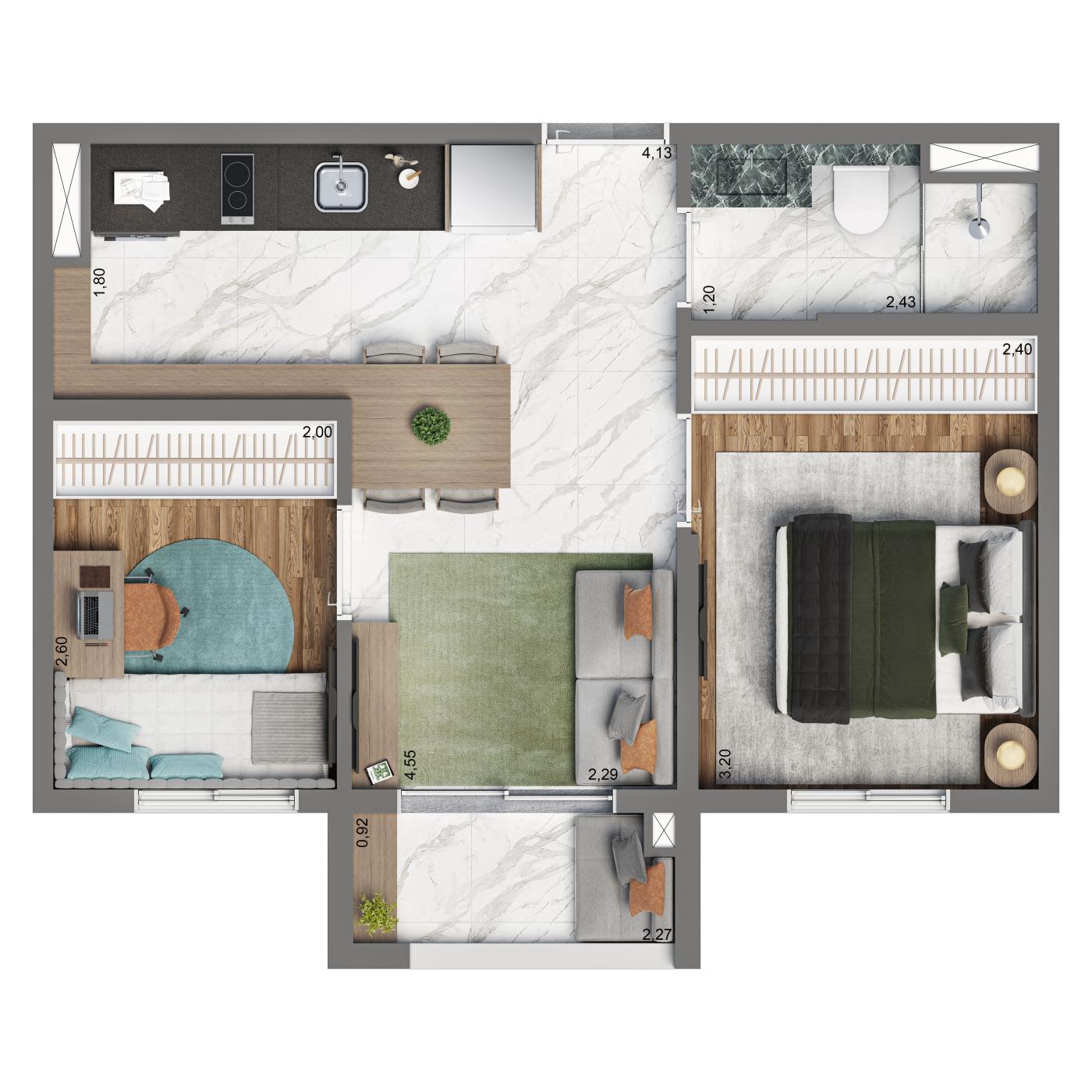 Apartamento, 2 quartos, 1937 m² - Foto 20