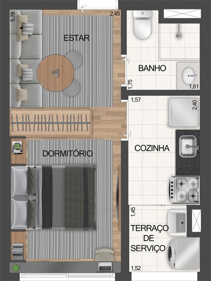 Casa, 1 quarto, 2728 m² - Foto 16