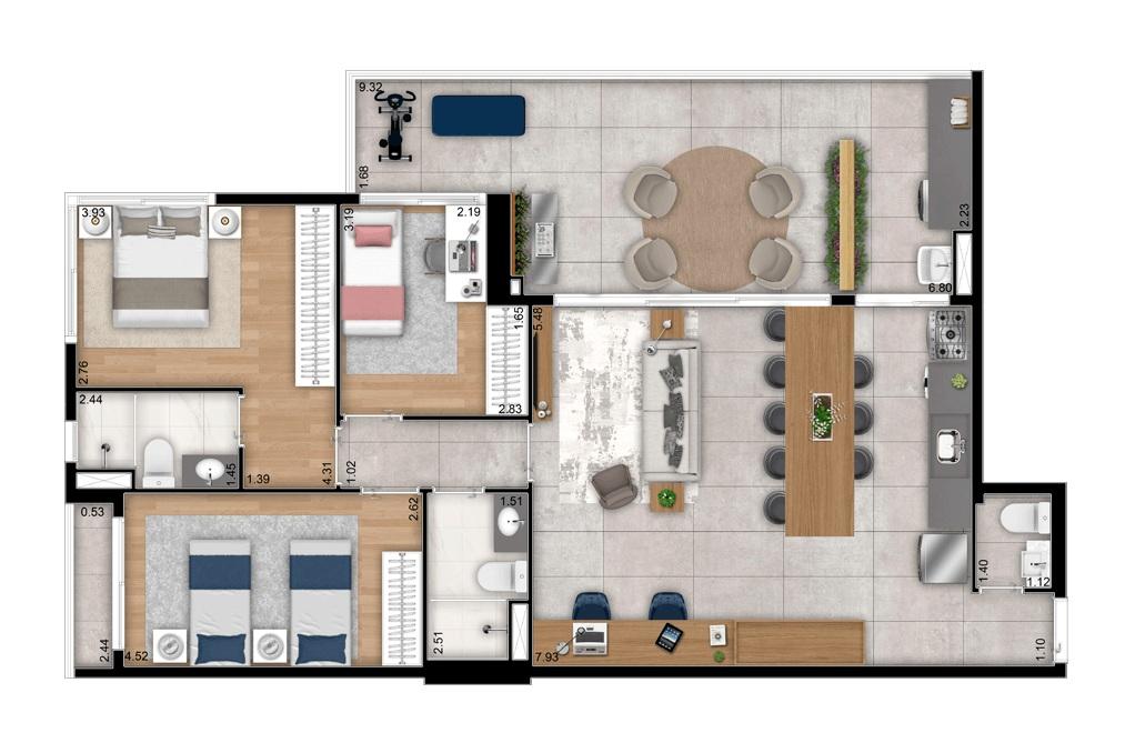 Apartamento, 3 quartos, 35123 m² - Foto 20