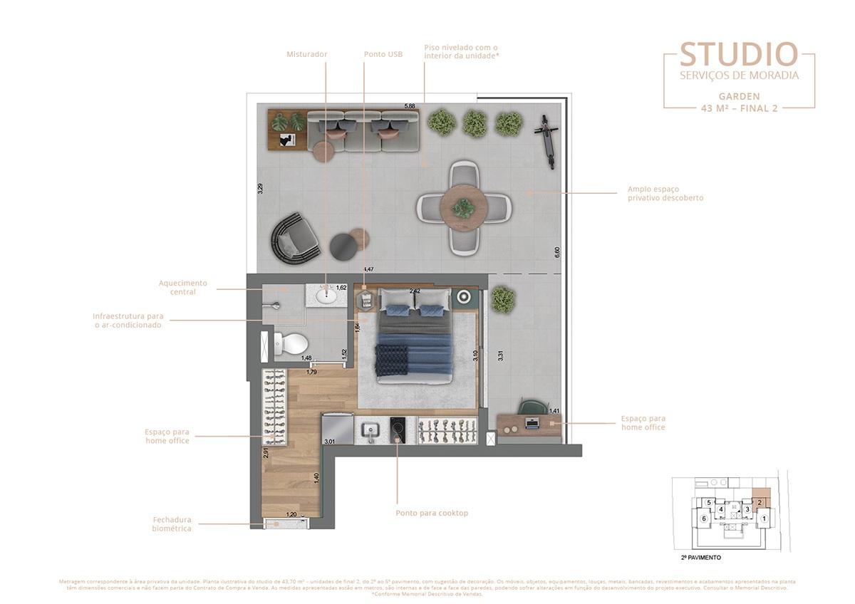 Apartamento, 1 quarto, 2050 m² - Foto 24