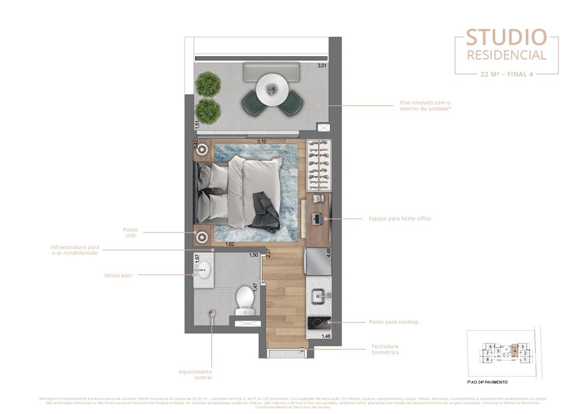 Apartamento, 1 quarto, 2050 m² - Foto 21