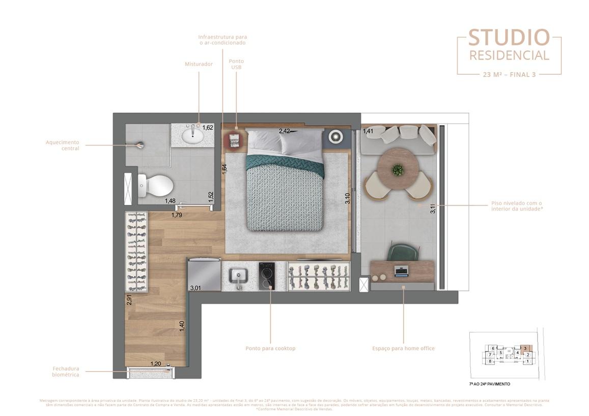 Apartamento, 1 quarto, 2050 m² - Foto 22