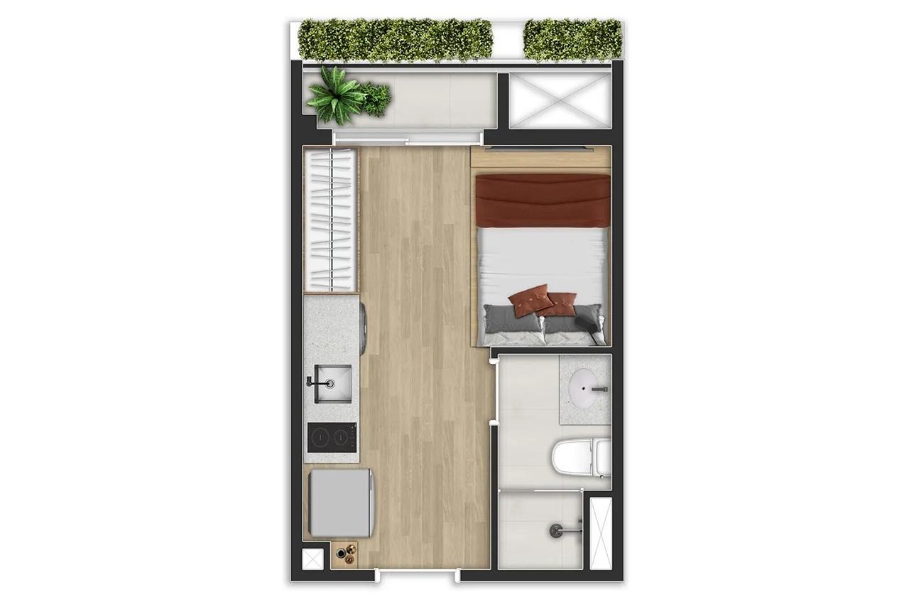Apartamento, 1 quarto, 2028 m² - Foto 13