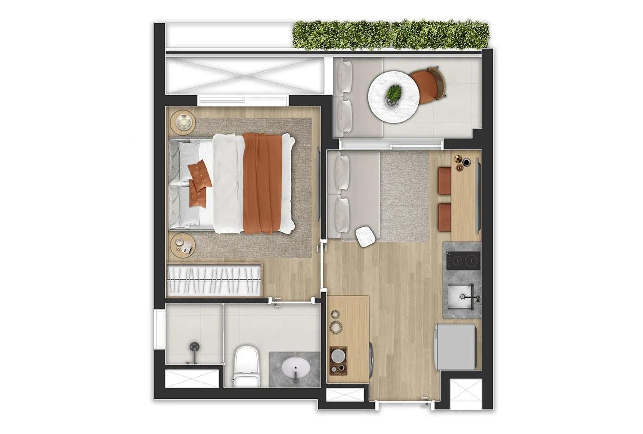 Apartamento, 1 quarto, 2028 m² - Foto 15