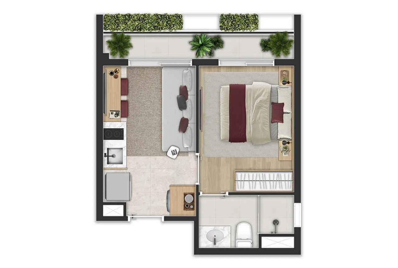 Apartamento, 1 quarto, 2028 m² - Foto 16