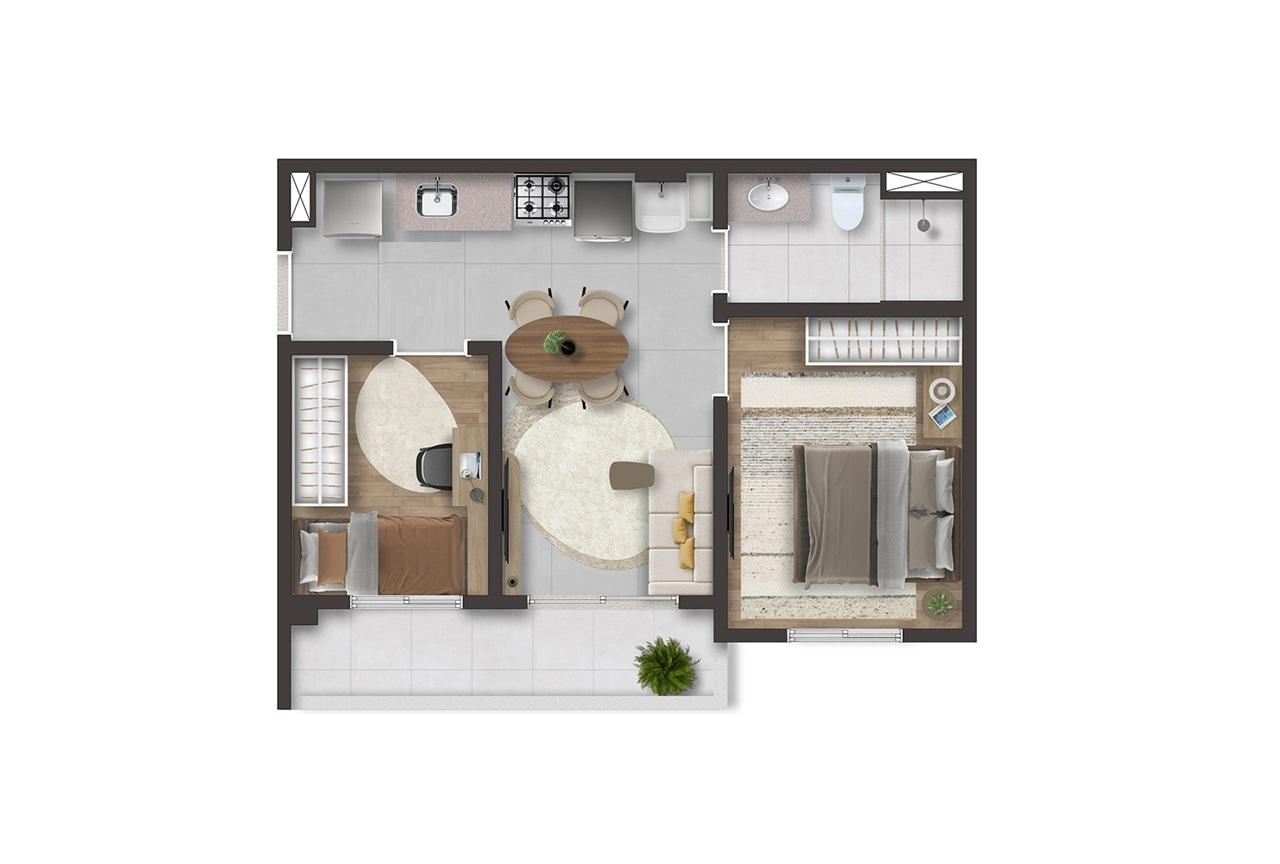 Apartamento, 2 quartos, 2640 m² - Foto 6