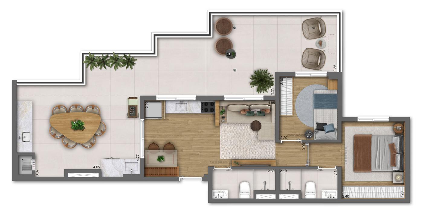 Apartamento, 2 quartos, 3248 m² - Foto 34