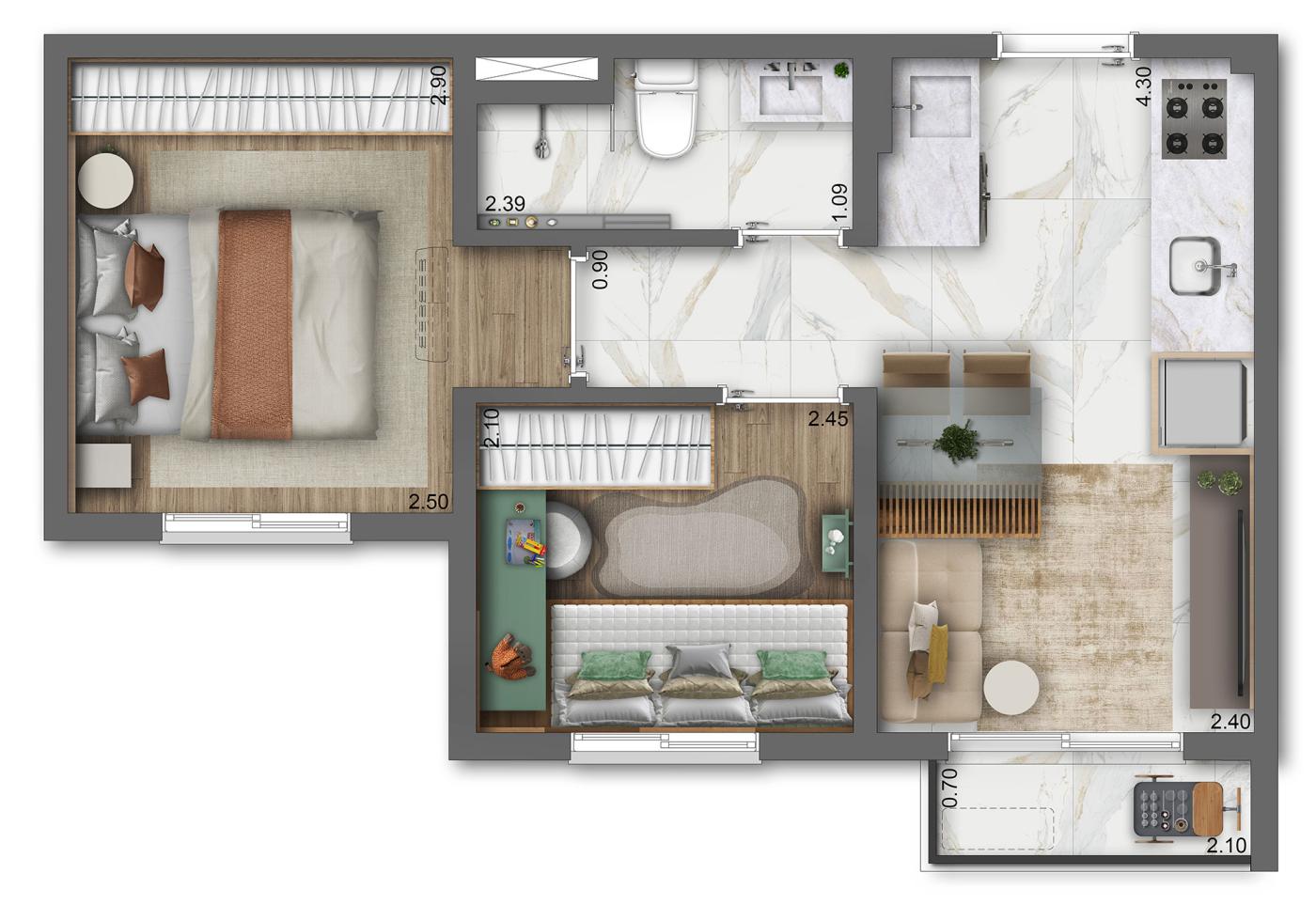 Apartamento, 2 quartos, 3248 m² - Foto 30