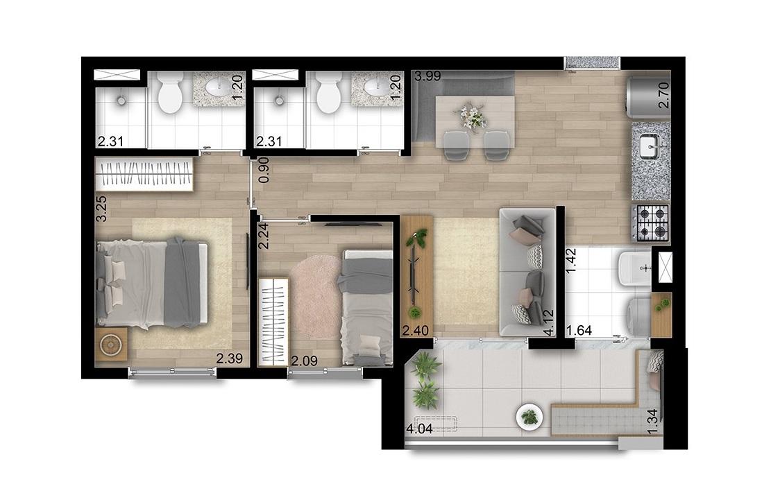 Apartamento, 3 quartos, 3769 m² - Foto 24