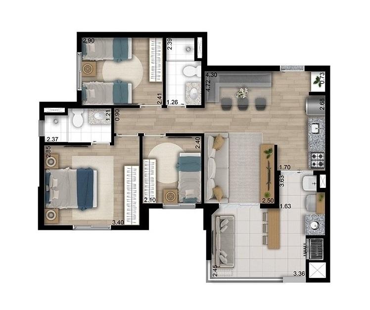Apartamento, 3 quartos, 3769 m² - Foto 28