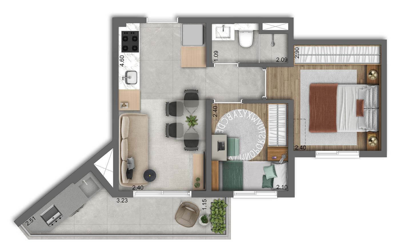 Apartamento, 2 quartos, 2461 m² - Foto 29