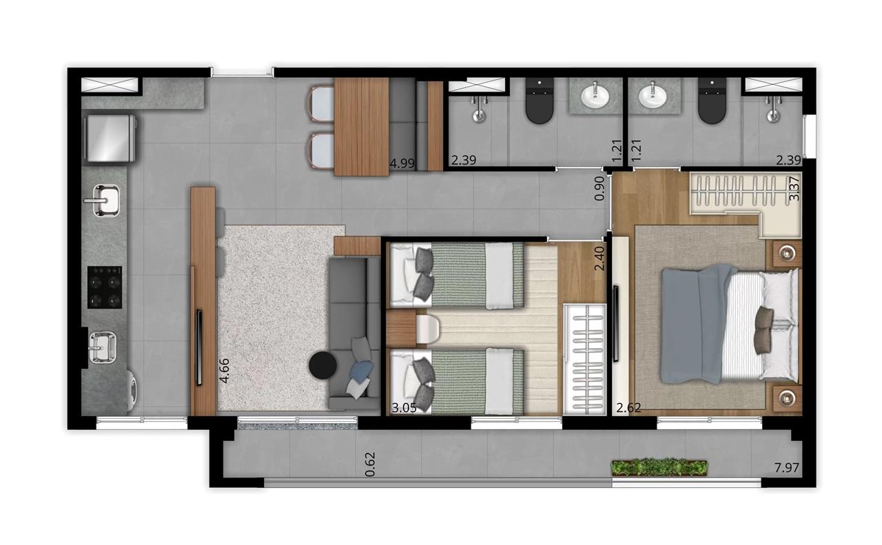 Apartamento, 3 quartos, 2773 m² - Foto 29