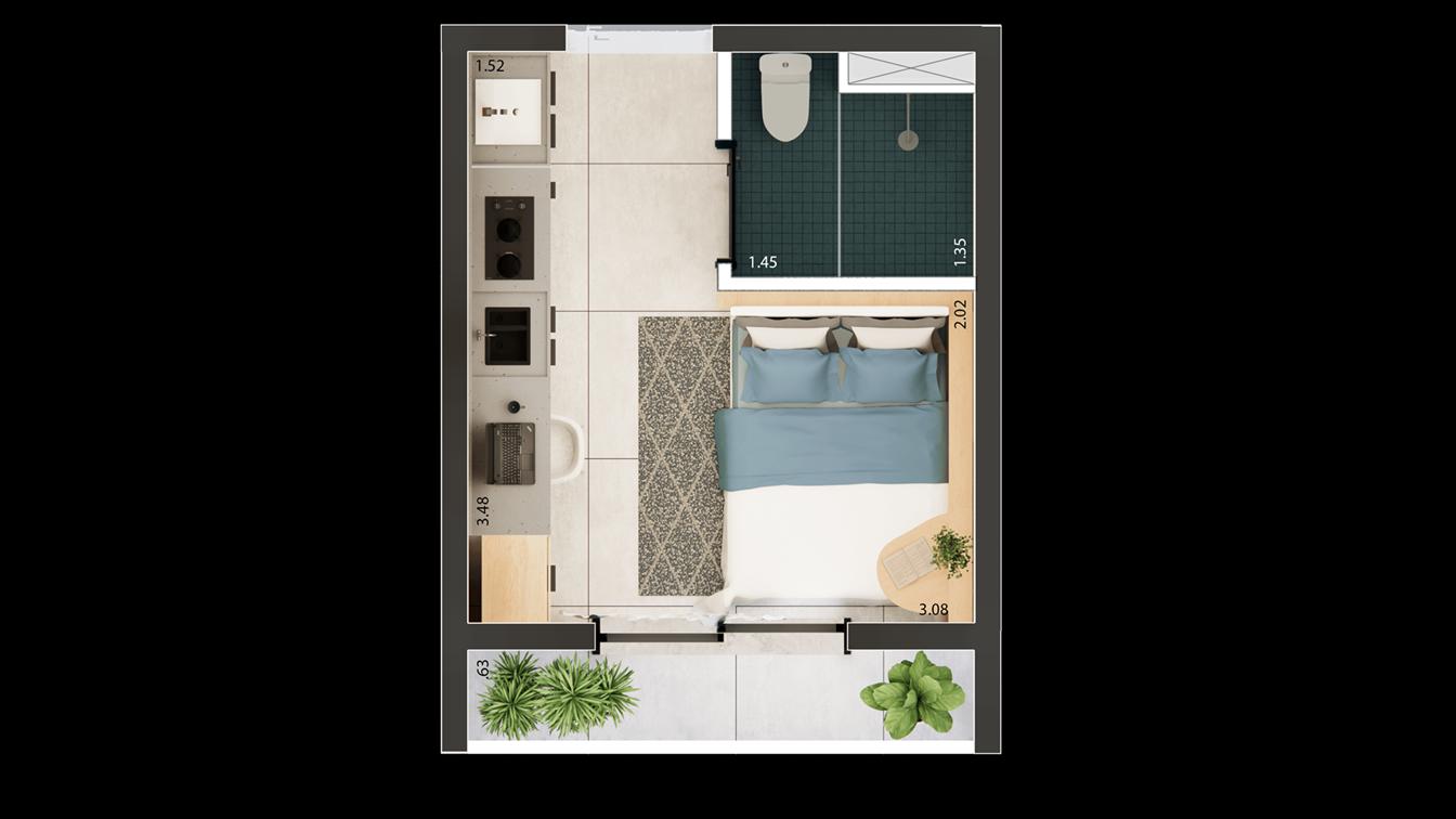 Casa, 1 quarto, 1445 m² - Foto 19