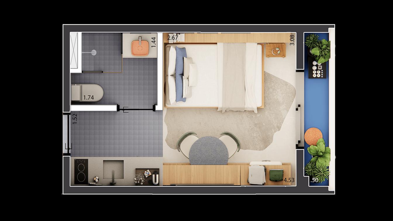 Casa, 1 quarto, 1445 m² - Foto 21