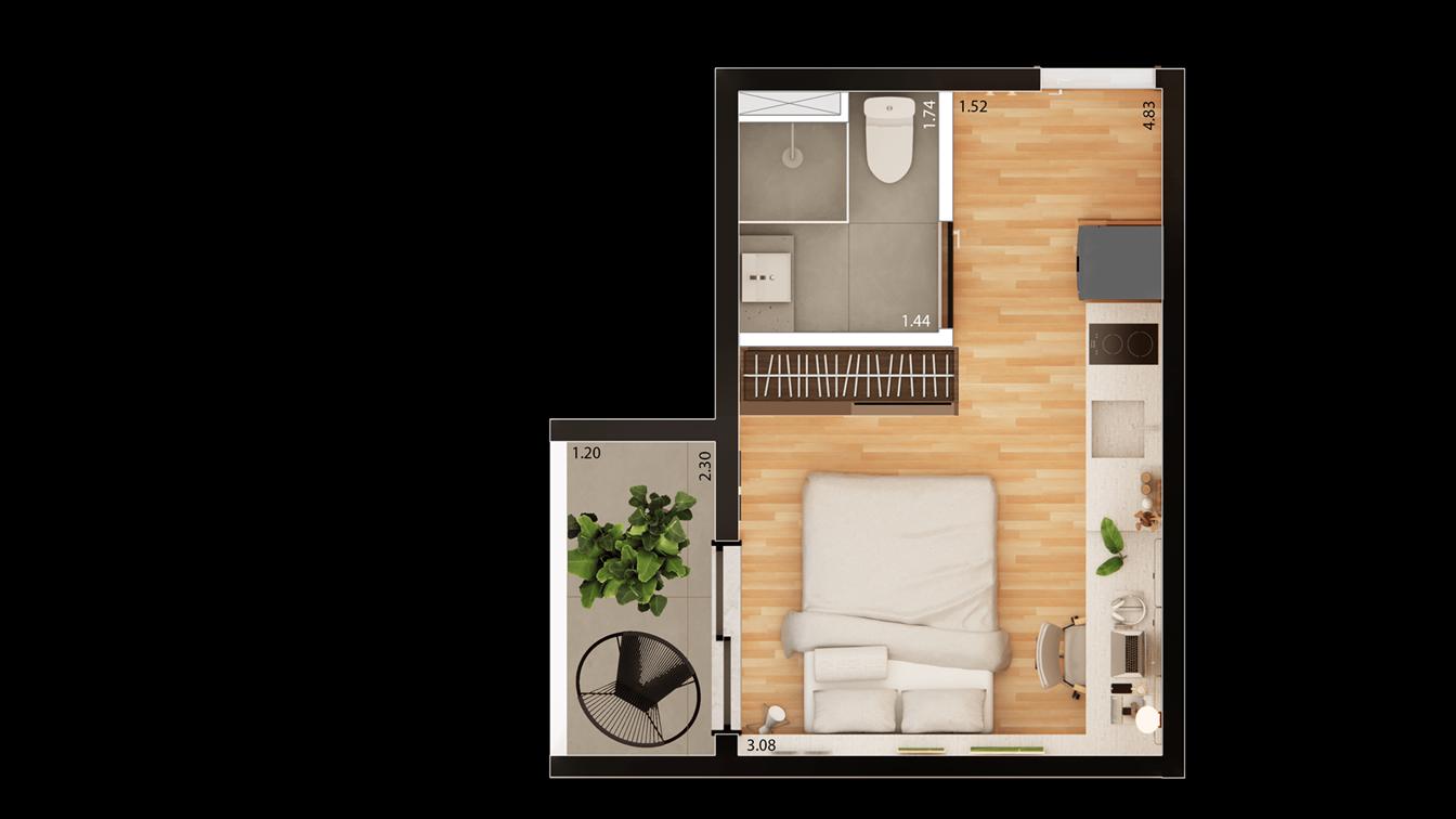 Casa, 1 quarto, 1445 m² - Foto 23