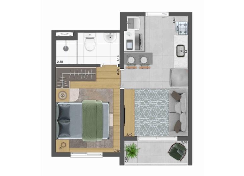 Casa, 1 quarto, 2627 m² - Foto 16
