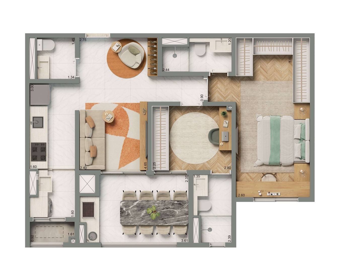 Apartamento, 3 quartos, 6087 m² - Foto 18