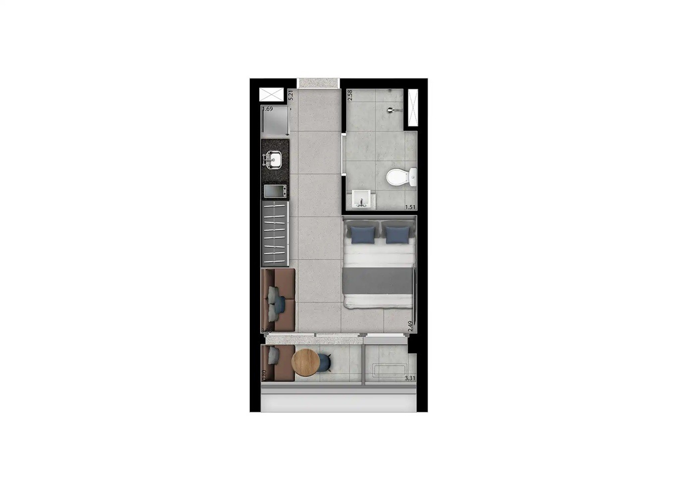 Apartamento, 1 quarto, 2337 m² - Foto 28