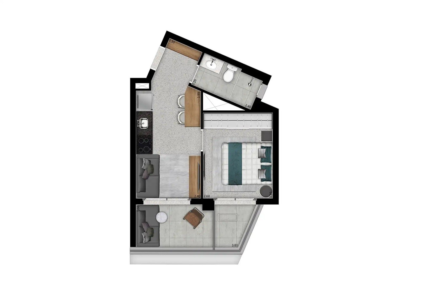 Apartamento, 1 quarto, 2337 m² - Foto 33